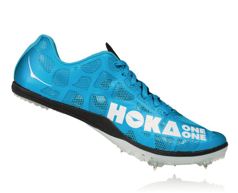 Hoka One One Rocket X Spikes Herr - Blå/Vita - YLCFP-0785